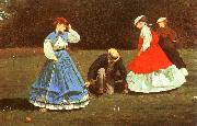 Winslow Homer The Croquet Game Spain oil painting artist